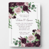 Moody Passion | Dramatische Roos Keepsake Invitati Fotoplaat (voorkant)