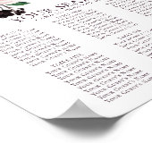 Moody Passion | Paarse graafschappen van Floral Ga Poster (Hoek)