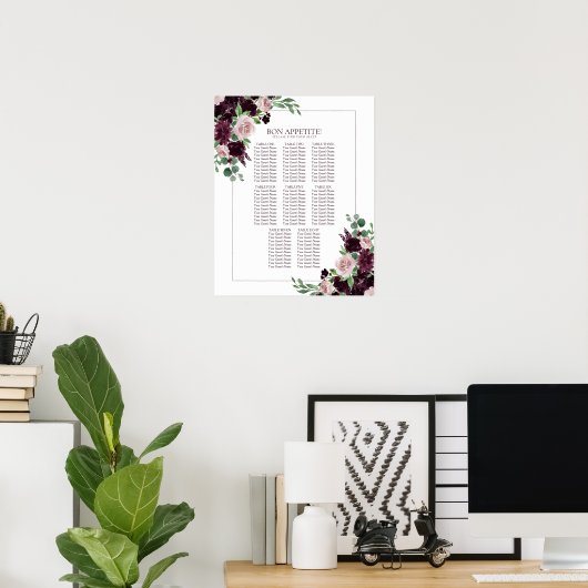 Moody Passion | PAARSE LIJSTEN Poster (Thuiskantoor)