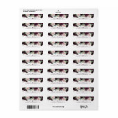 Moody Passions | Dramatic Purple Wine Rose Address Etiket (Full Sheet)