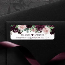 Moody Passions | Dramatic Purple Wine Rose Address