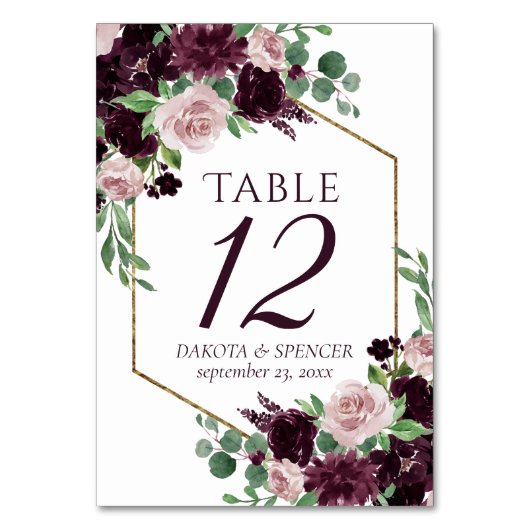 Moody Passions | Dramatische Paarse Wijn Bloemen L Kaart (Achterkant)