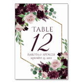 Moody Passions | Dramatische Paarse Wijn Bloemen L Kaart (Voorkant)