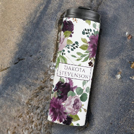 Moody Passions | Dramatische Paarse Wijn Roos Cust Thermosbeker