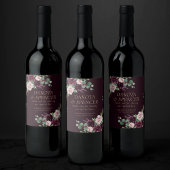 Moody Passions | Dramatische Paarse Wijn Roos Favo Wijn Etiket