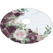 Moody Passions | Dramatische Paarse wijn Roos Kerstboom Rok (Gekanteld)