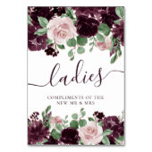 Moody Passions | Dramatische Paarse wijn Roos trak Kaart (Achterkant)