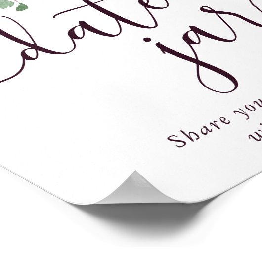 Moody Passions | Dramatische Paarse wijndatumpot Poster (Hoek)