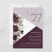 Moody Passions | Dramatische Paarse wijnkleurblok Kaart (Voorkant)