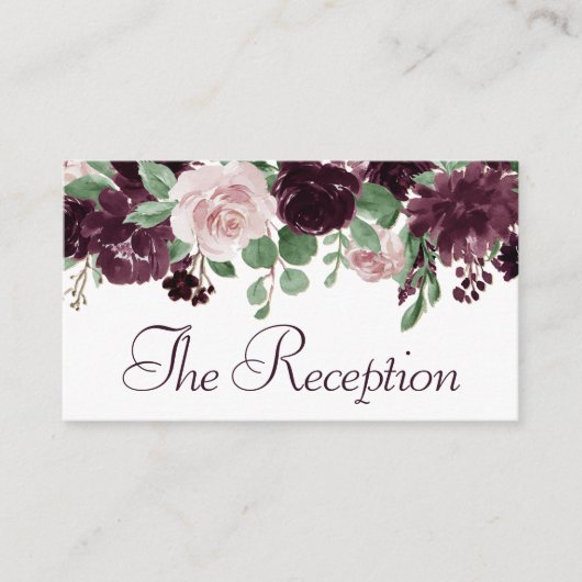 Moody Passions | Dramatische Paarse wijnontvangst Informatiekaartje (Voorkant)