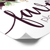 Moody Passions | Dramatische Paarse wijnproeverij Poster (Hoek)