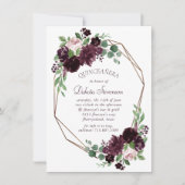 Moody Passions | Dramatische Paarse wijnverjaardag Kaart (Voorkant)