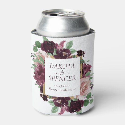 Moody Passions | Dramatische wijn save the date Blikjeskoeler (Blikje Voorkant)