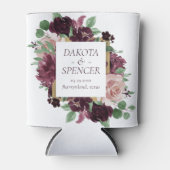 Moody Passions | Dramatische wijn save the date Blikjeskoeler (Voorkant)