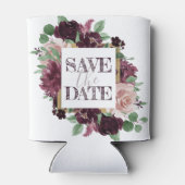 Moody Passions | Dramatische wijn save the date Blikjeskoeler (Achterkant)