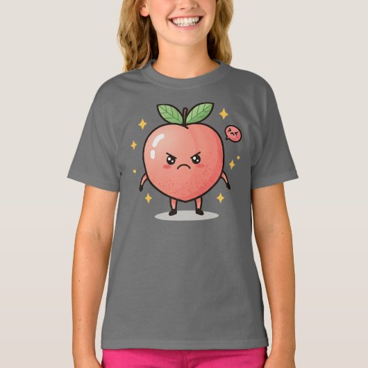 Moody Peach Girls T-shirt (Voorkant)