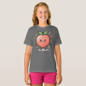 Moody Peach Girls T-shirt (Voorkant volledig)