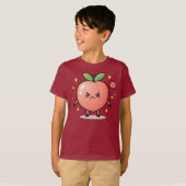 Moody Peach Kinder T-shirt (Voorkant volledig)