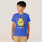 Moody Pear Kinder T-shirt (Voorkant volledig)