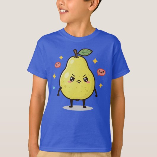 Moody Pear Kinder T-shirt (Voorkant)