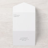 Moody Peony Floral Wedding Arch Invitation All In One Uitnodiging (Buitenkant)