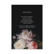 Moody Peony Roos Bloemen Details Behuizing
