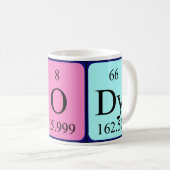 Moody periodieke woordmok koffiemok (Voorkant rechts)