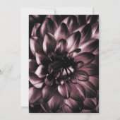 Moody Pink Floral Wedding Kaart (Achterkant)