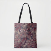 Moody Plum & Fig Leaves Tote Bag | Artistic Floral (Voorkant)