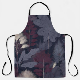 Moody Plum Fig & Pampas Grass Botanical Apron Schort