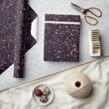 Moody Plum Rijk Zwart Glitter Patroon