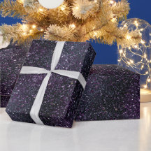 Moody Plum Rijk Zwart Glitter Patroon