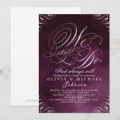 Moody pruim  kalligrafie DOEN WE NOG STEEDS Kaart (Voorkant / Achterkant)