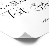 Moody Purple Blooms Cards & Gifts Custom Text Sign Poster (Hoek)