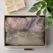 Moody Purple Peony Vintage Decoupage Print Paper Tissuepapier (Geschenk)