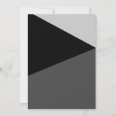 Moody Retro Cool Zwart & Wit Monochroom Verjaardag Kaart (Achterkant)