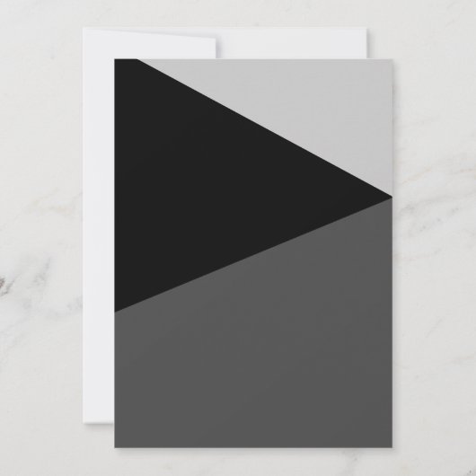 Moody Retro Cool Zwart & Wit Monochroom Verjaardag Kaart (Achterkant)