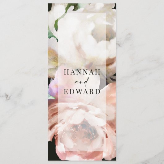 Moody roemeense pinda's florisch botanisch menu (Achterkant)