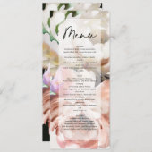 Moody roemeense pinda's florisch botanisch menu (Voorkant / Achterkant)