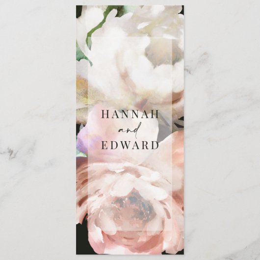 Moody roemeense pinda's florisch botanisch menu (Achterkant)