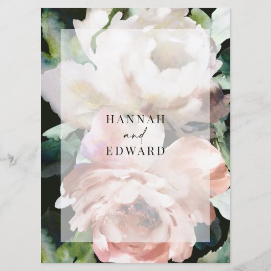 Moody roemeense pinda's florisch botanisch menu (Achterkant)