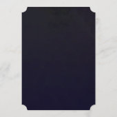 Moody Romantic Dark Floral Gothic Wedding Kaart (Achterkant)