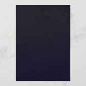 Moody Romantic Dark Floral Gothic Wedding Kaart (Achterkant)