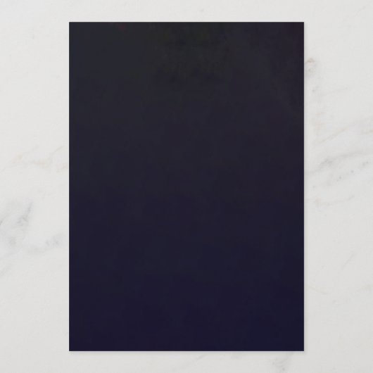 Moody Romantic Dark Floral Gothic Wedding Kaart (Achterkant)