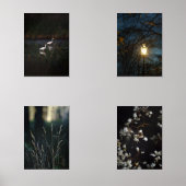 Moody Romantic Nature Wall Art Set of Four Posters (Voorkant)