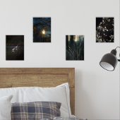 Moody Romantic Nature Wall Art Set of Four Posters (Slaapkamer)