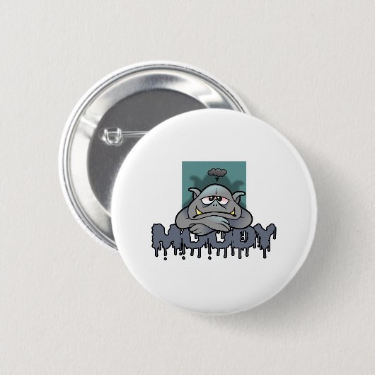 Moody Ronde Button 5,7 Cm (Voorkant /achterkant)