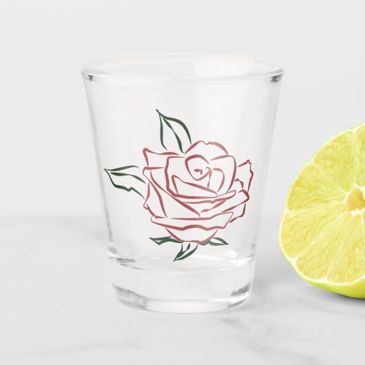 Moody Roos Shot Glas (Voorkant)