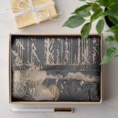 Moody roze en witte bloemen papavers tissuepapier (Geschenk)