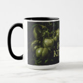 Moody Rustic Green Tomato Kitchen Mok (Links)